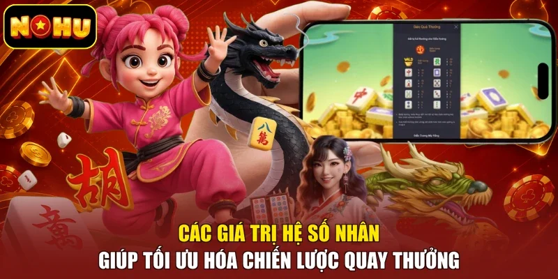 Các giá trị hệ số nhân giúp tối ưu hóa chiến lược quay thưởng