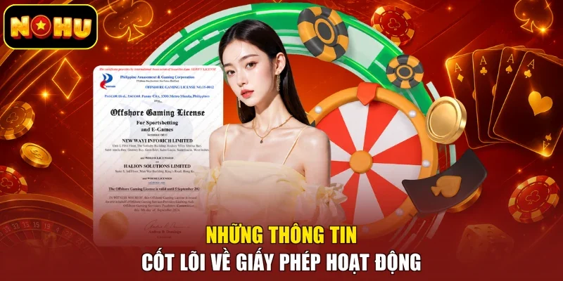 Những thông tin cốt lõi về giấy phép hoạt động